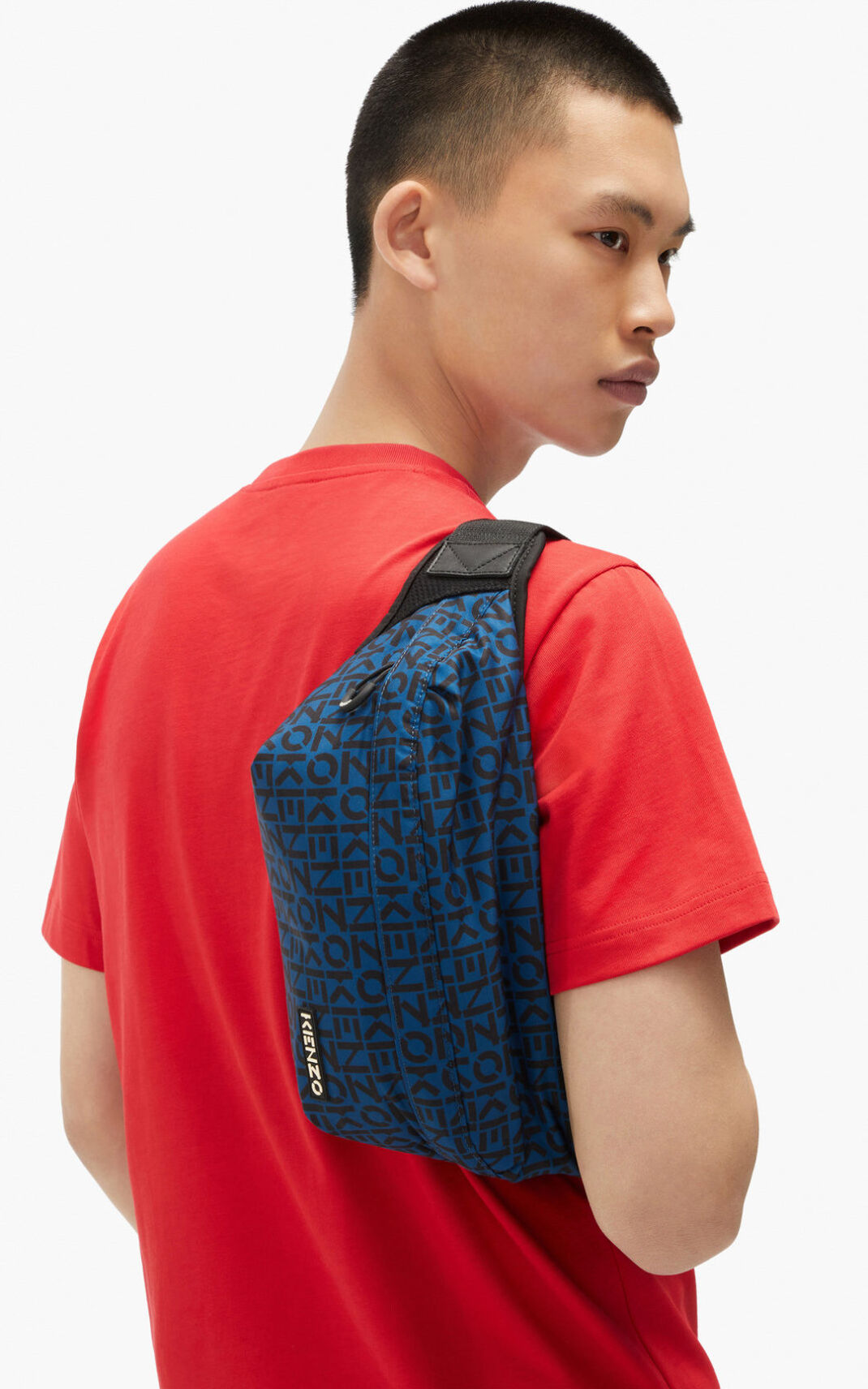 Sac Banane Kenzo Repeat Homme Bleu Foncé | HYWL-03726